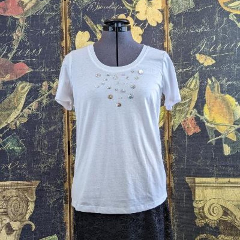 Style & Co simple white top - Small - Enhanced by Enchantika